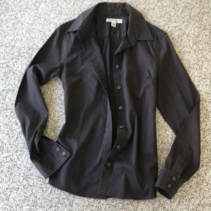 Banana Republic slate grey button down shirt